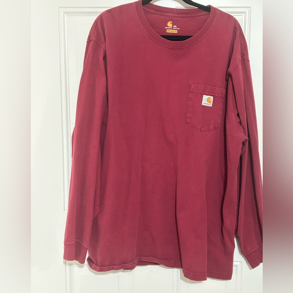 Carhartt Maroon Crew Neck Shirt